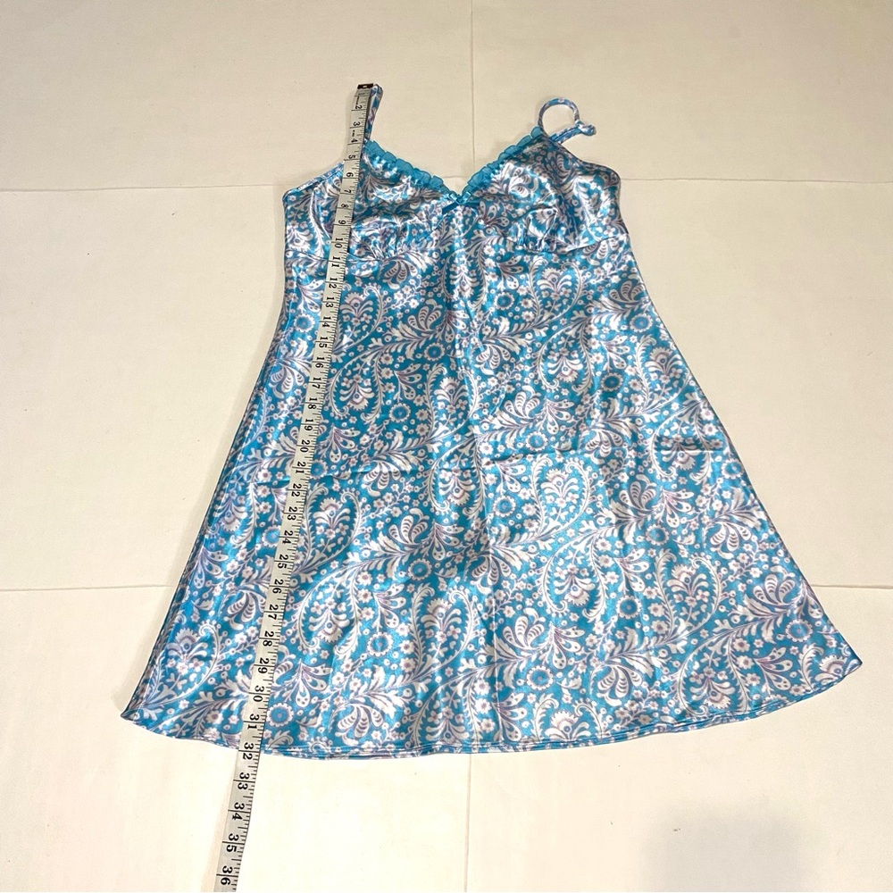 Adonna Turquoise and White Two Piece lingerie set - Picture 8 of 12
